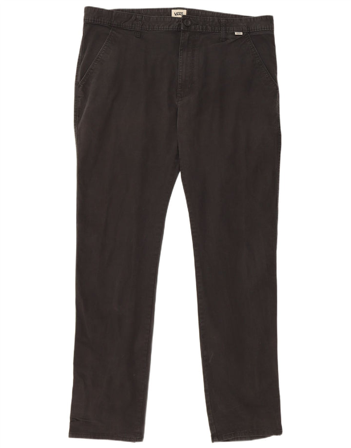 Vans Herre Slim Chino Bukser W36 L32 Sort Bomuld