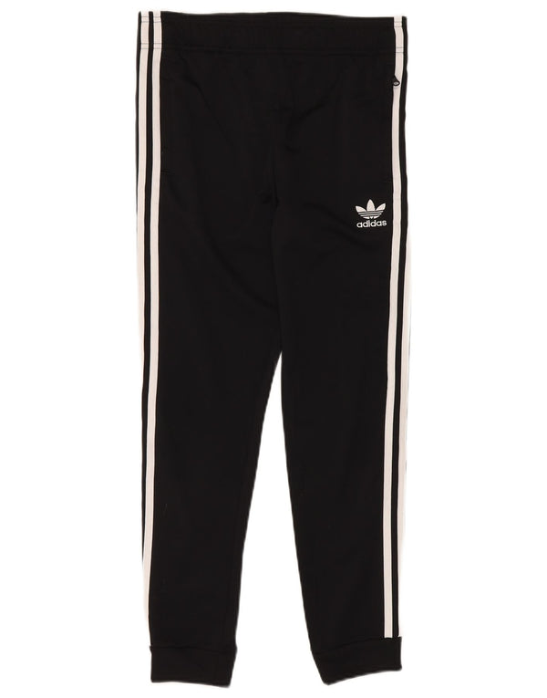 Adidas Drenge Træningsdragt Bukser Joggers 11-12 År Sort Polyester