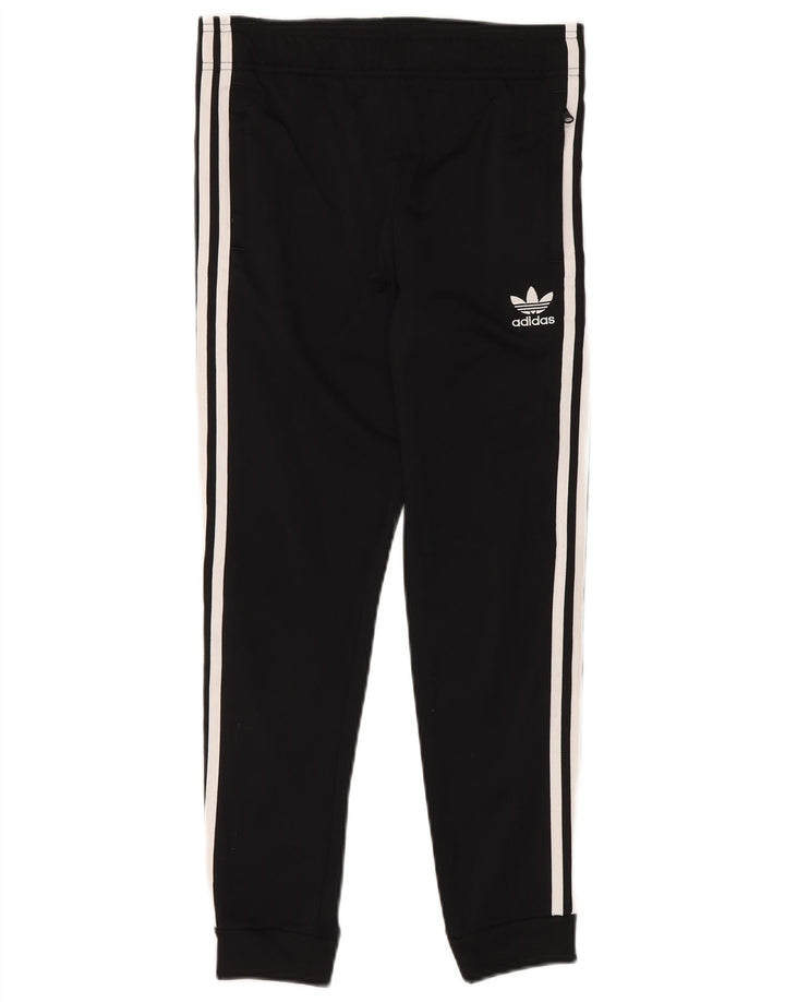 Adidas Drenge Træningsdragt Bukser Joggers 11-12 År Sort Polyester