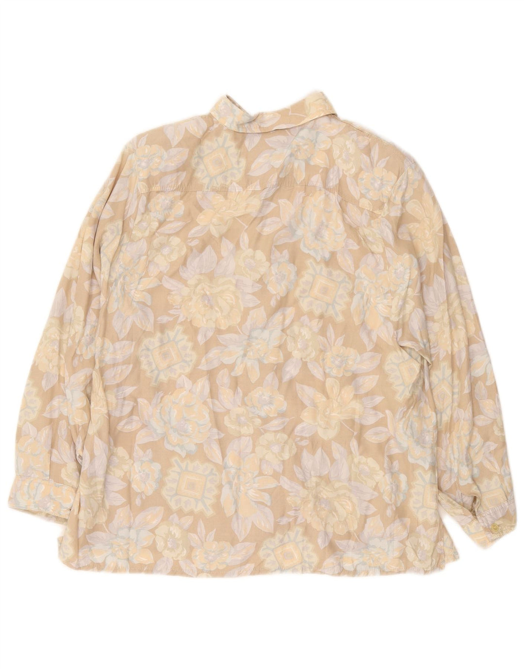 Colombus Dameskjorte UK 14 Large Beige Floral