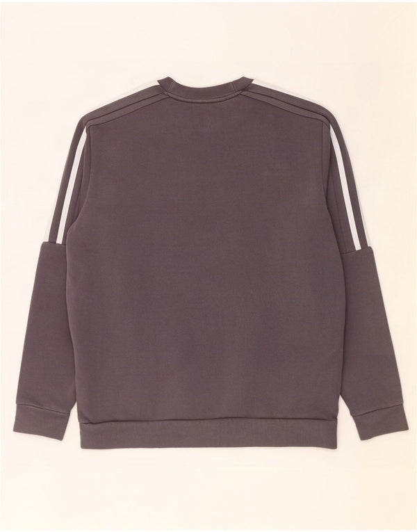 Adidas Sweatshirt til mænd, stor grå bomuld