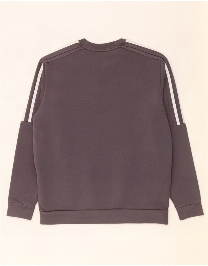 Adidas Sweatshirt til mænd, stor grå bomuld