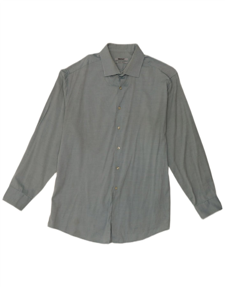 Dkny Herre Slim Fit Skjorte Str. 17 XL Blå