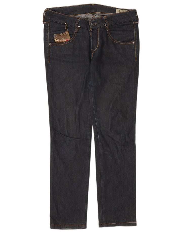 Diesel Dame Cush Slim Jeans W27 L28 Marineblå Bomuld