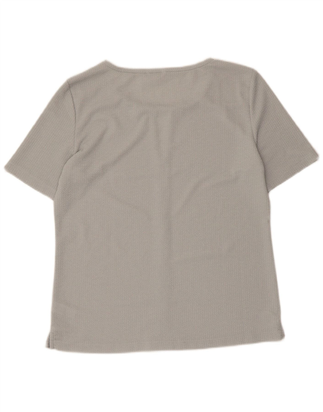 CALVIN KLEIN Damebluse Top UK 14 Medium Grey Polyester