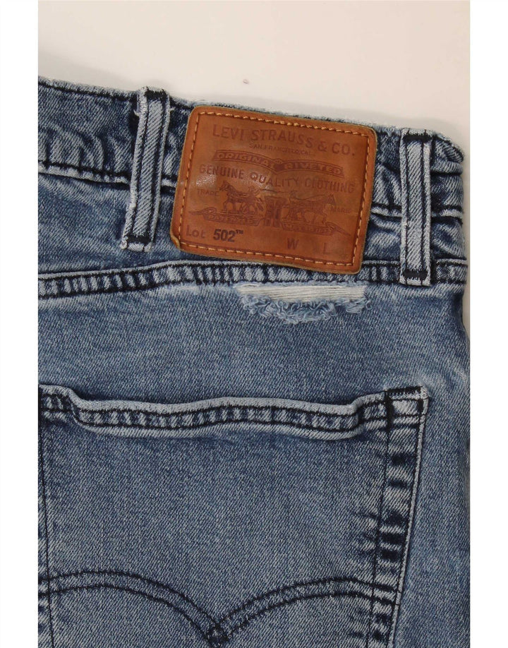 Levi's Herre 502 tilspidsede jeans W36 L34 Blå