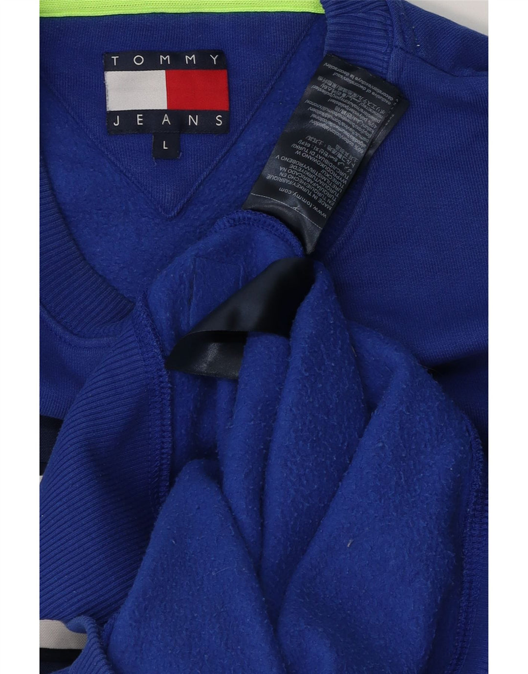 Tommy Hilfiger Herre Grafisk Sweatshirt Jumper Stor Blå Bomuld