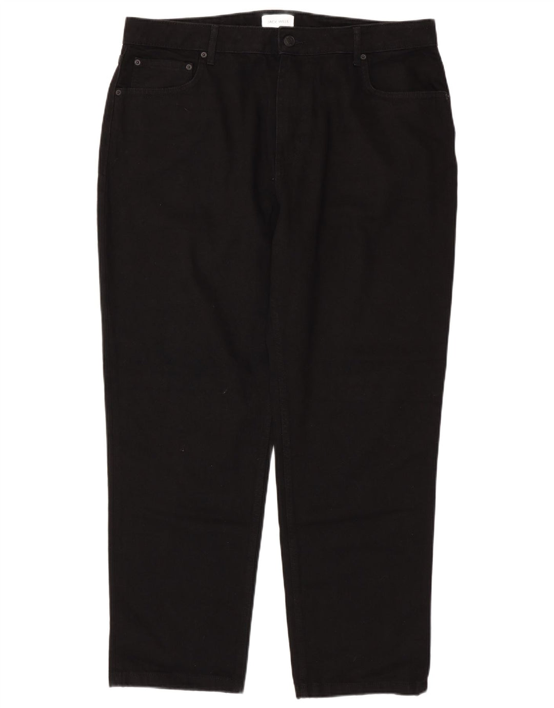 Jack Wills Herre tilspidsede jeans W38 L32 sort bomuld