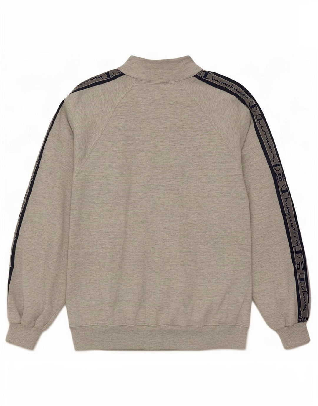 Champion Herre grafisk lynlås-sweatshirt Jumper Medium Grey Colourblock