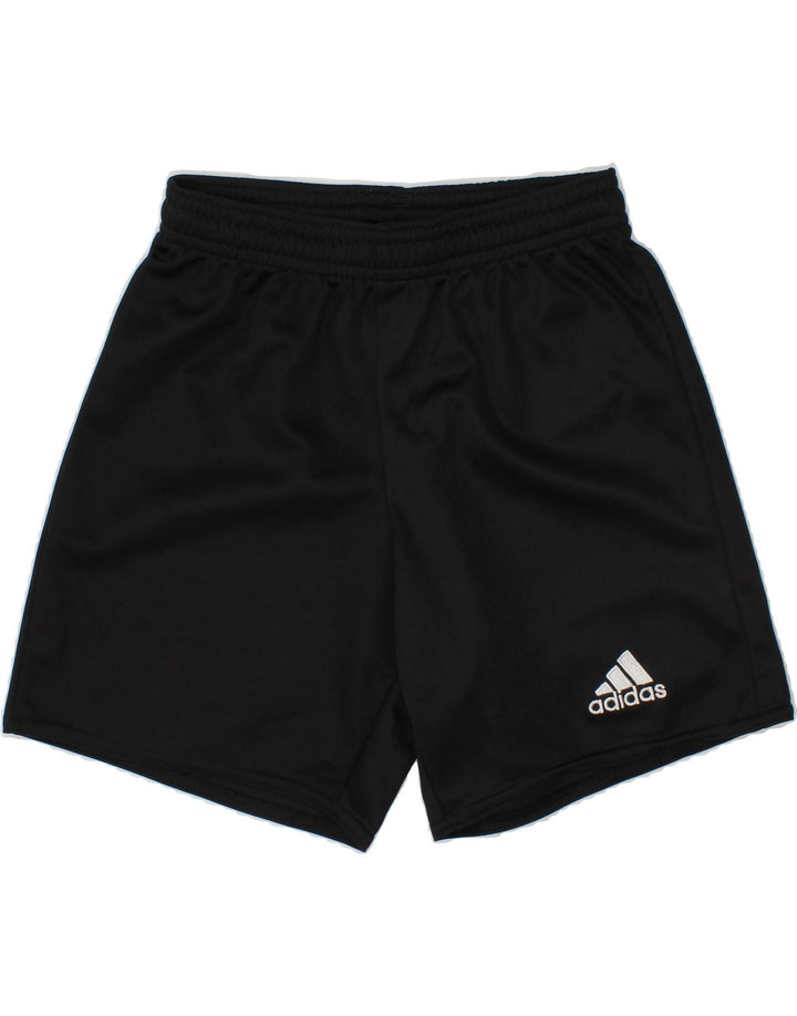 ADIDAS Boys Climalite Sport Shorts 7-8 Years Black Polyester Vintage Adidas and Second-Hand Adidas from Messina Hembry 