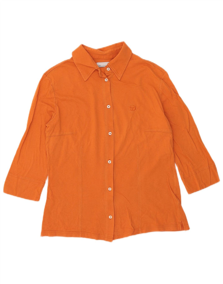 Sergio Tacchini Dame 3/4-ærmet skjorte IT 46 Large Orange