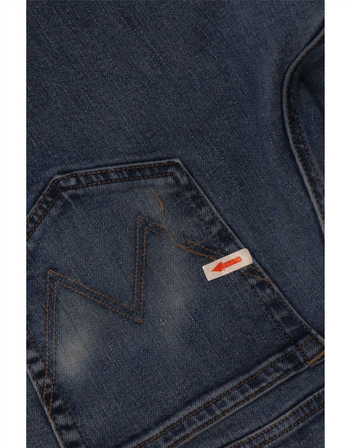 Wrangler Herre Regular Straight Jeans W34 L32 Blå Bomuld