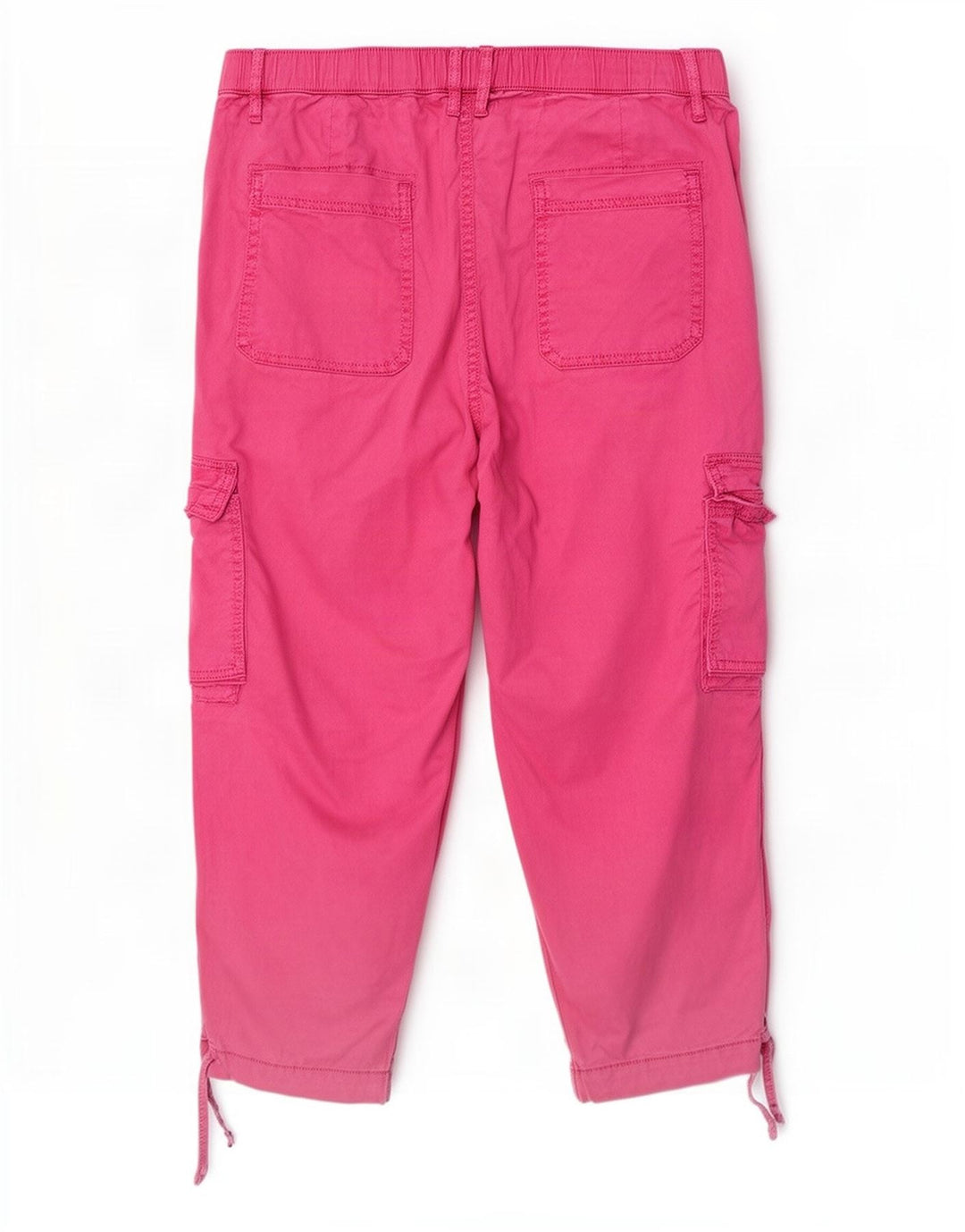 Marks & Spencer Dame Cargo Capri Bukser UK 12 Medium W30 L22 Pink