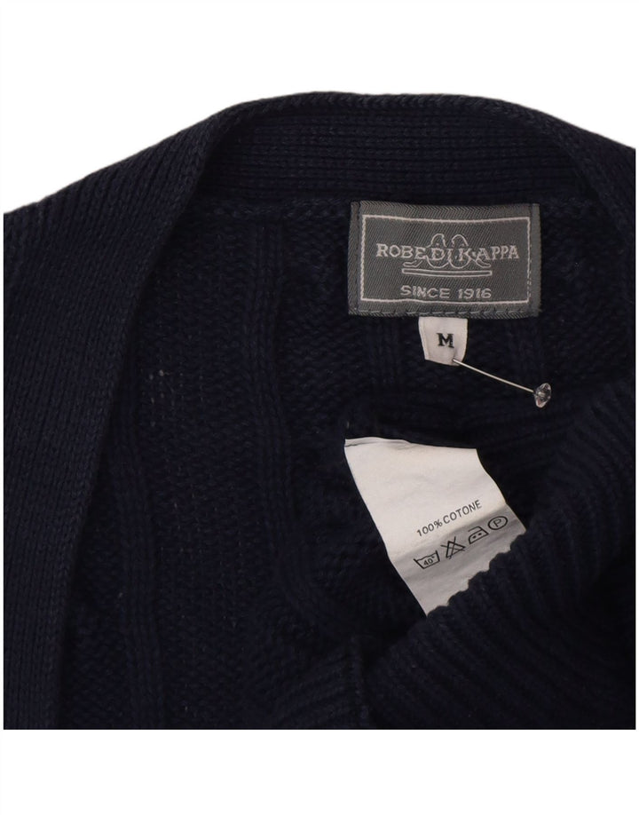 Kappa herre cardigan sweater Medium marineblå bomuld