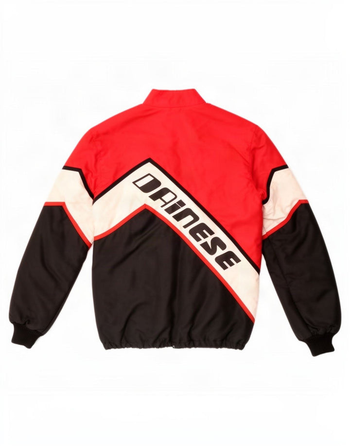 Dainese Herre grafisk racerjakke IT 42 XS Rød Colourblock Polyamid