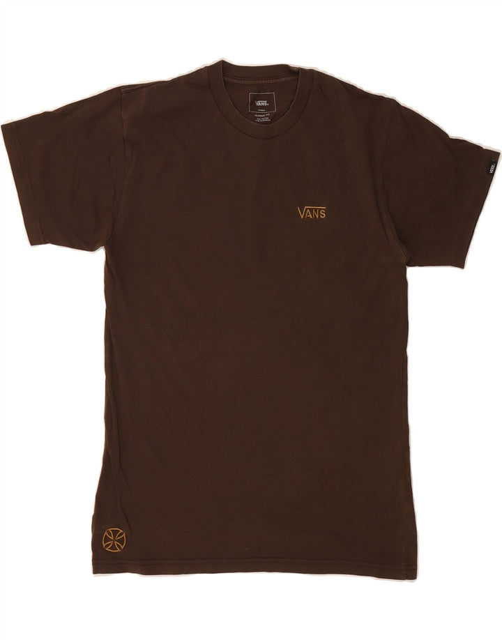 VANS Mens Classic Fit T-Shirt Top Small Brown Cotton Vintage Vans and Second-Hand Vans from Messina Hembry 