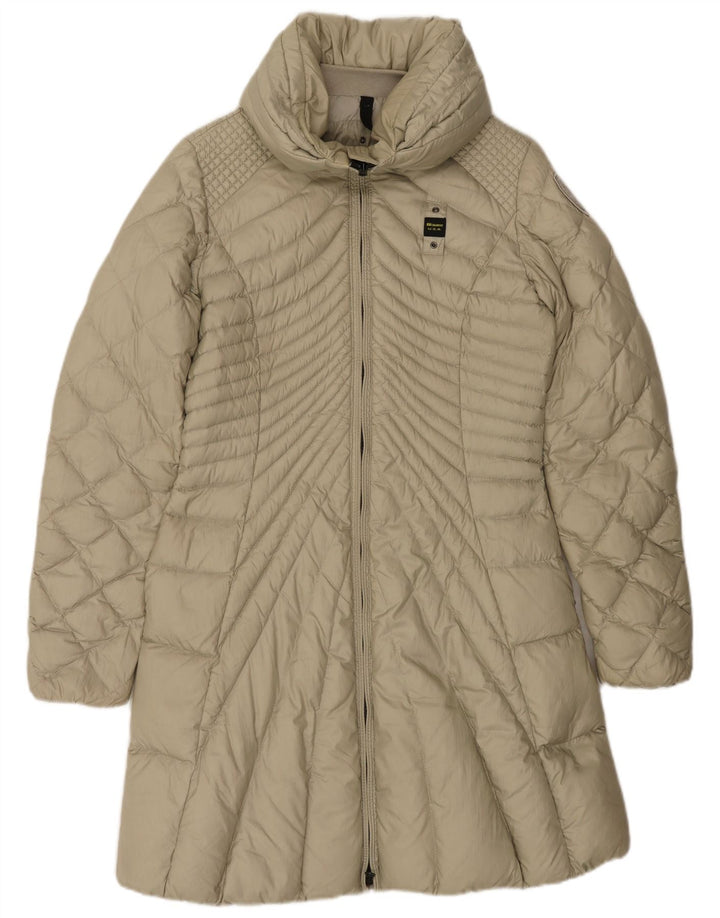 BLAUER Womens Padded Coat UK 14 Large Grey