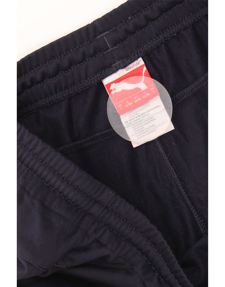 Puma Herre træningsdragt Bukser Joggers Large Navy Blue Polyester
