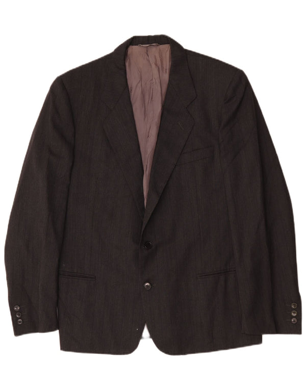 Yves Saint Laurent Herre 2-knaps blazerjakke IT 52 XL Gråstribet