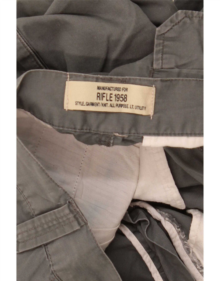 Rifle Herre Cargo Shorts W34 Large Grå