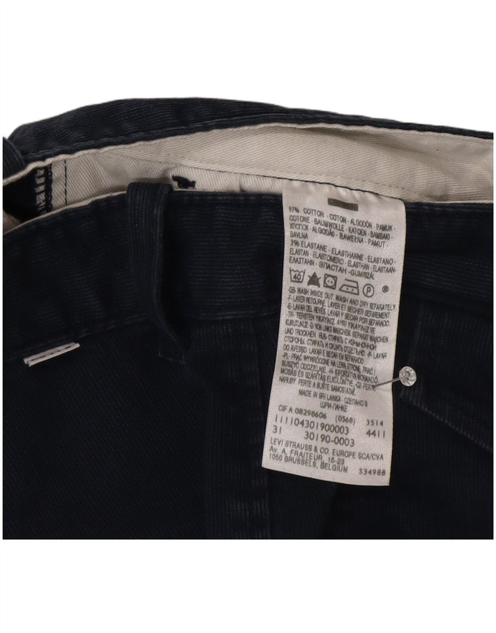 Levi's Herre fløjlshorts W31 Mellem marineblå bomuld