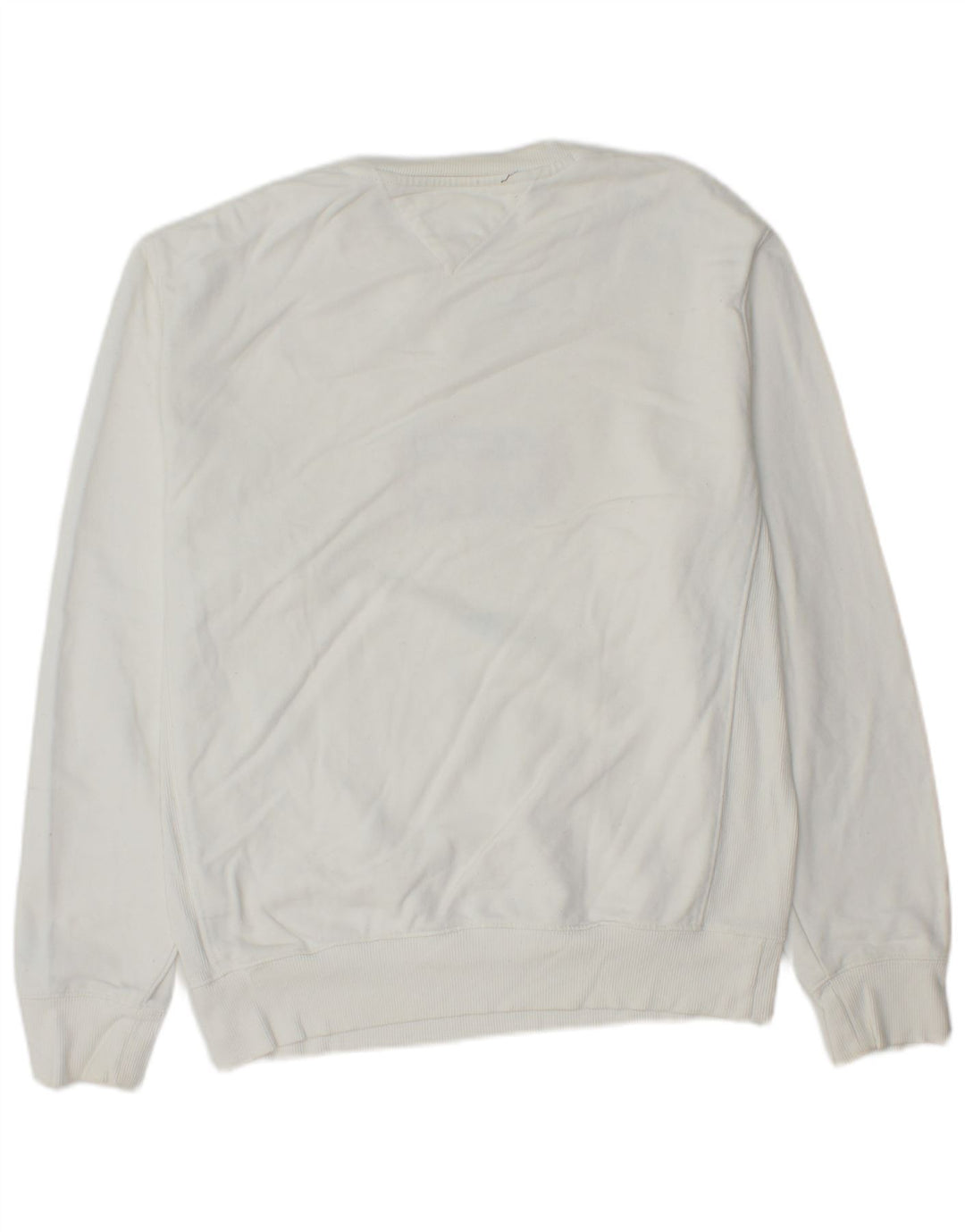 Tommy Hilfiger Herre Grafisk Sweatshirt Jumper Lille Hvid Bomuld