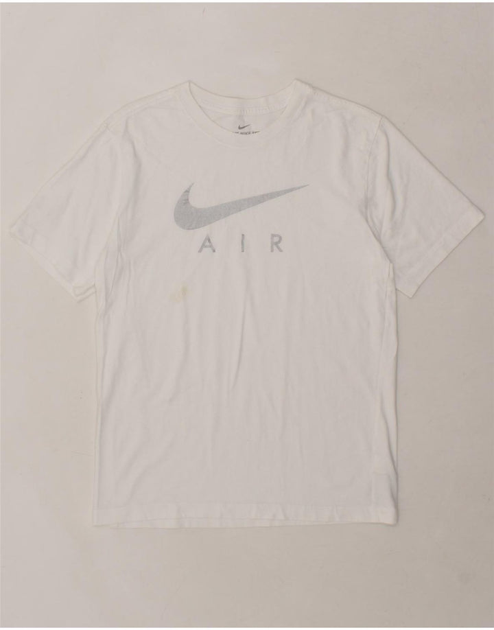NIKE Mens Graphic T-Shirt Top Small White Cotton Vintage Nike and Second-Hand Nike from Messina Hembry 