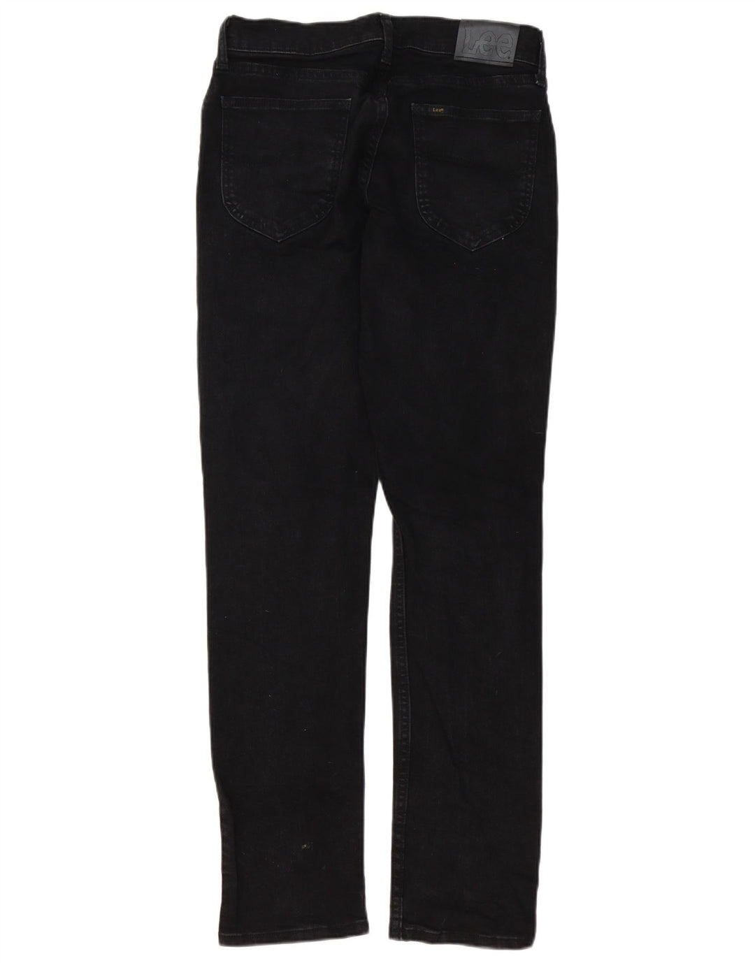 Lee Herre Regular Fit Straight Jeans W30 L32 Sort Bomuld