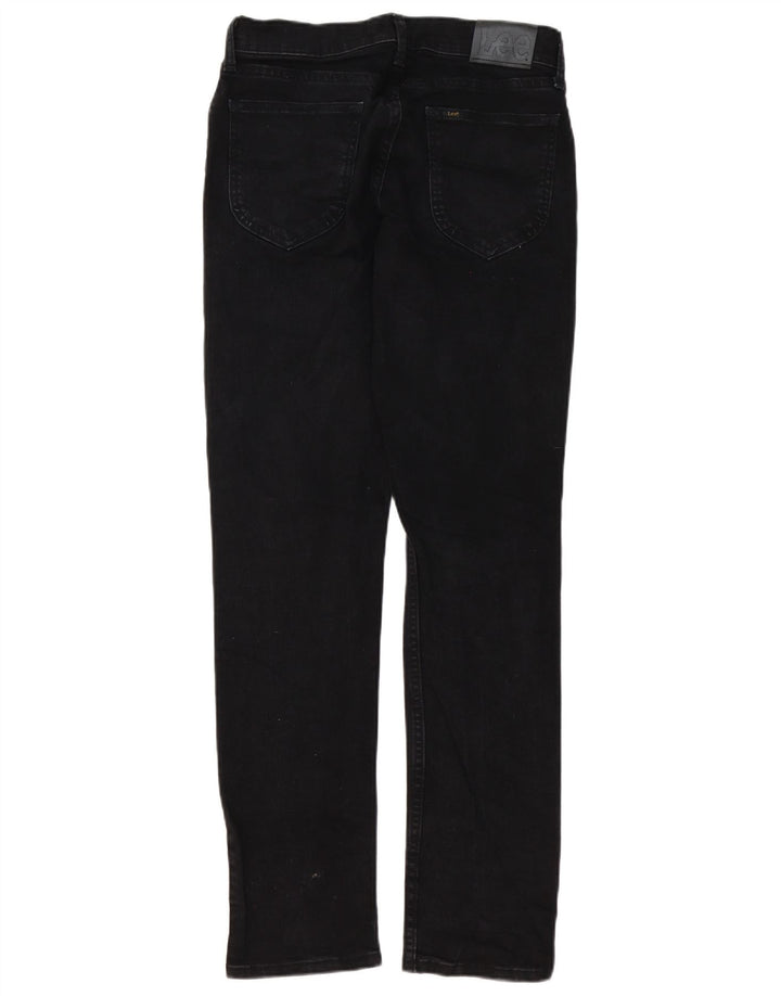 Lee Herre Regular Fit Straight Jeans W30 L32 Sort Bomuld
