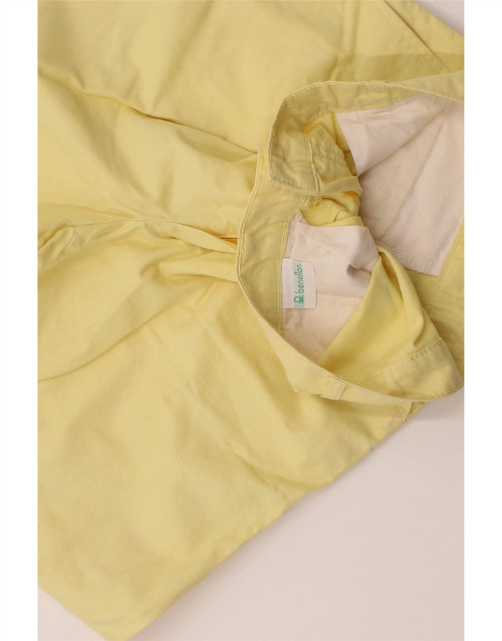 BENETTON Mens Pegged Chino Shorts W28 Small Yellow Cotton Vintage Benetton and Second-Hand Benetton from Messina Hembry 