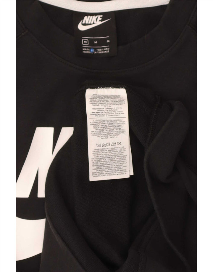 Nike Herre grafisk sweatshirt Jumper Medium Sort Bomuld