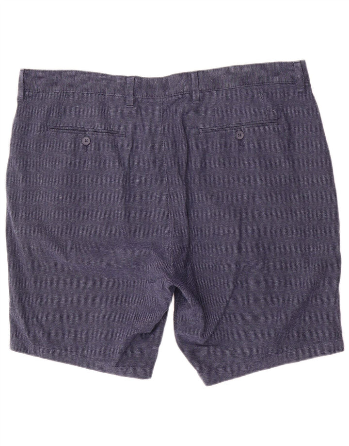 Marks & Spencer Herre Chino Shorts W42 2XL Blå Linen