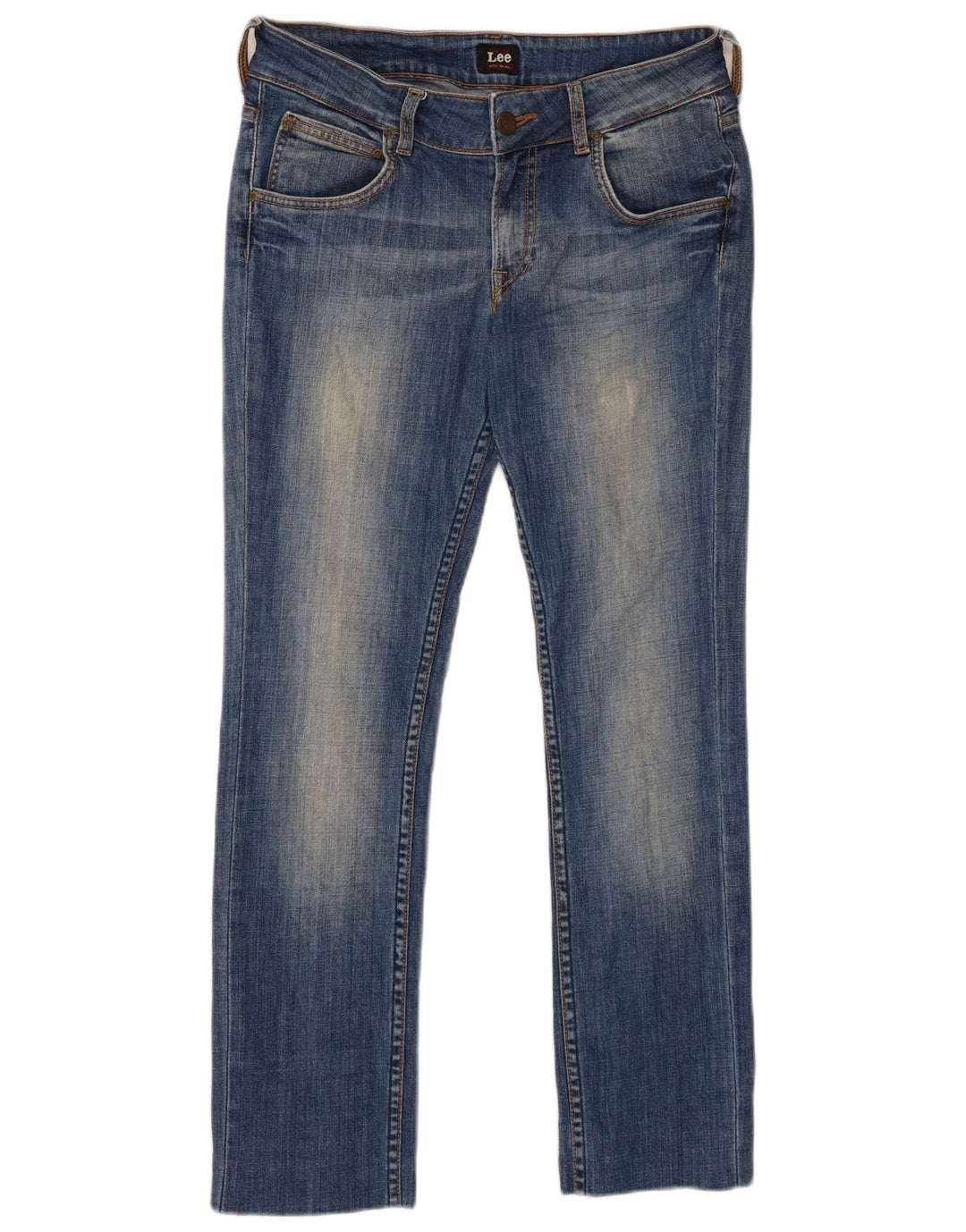 Lee Dame Amy Straight Jeans W30 L29 Blå Bomuld