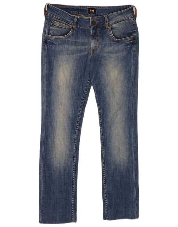 Lee Dame Amy Straight Jeans W30 L29 Blå Bomuld