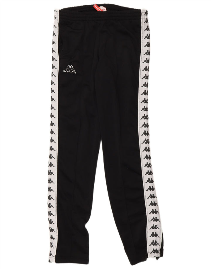 KAPPA Mens Graphic Tracksuit Trousers XS  Black Colourblock Polyester