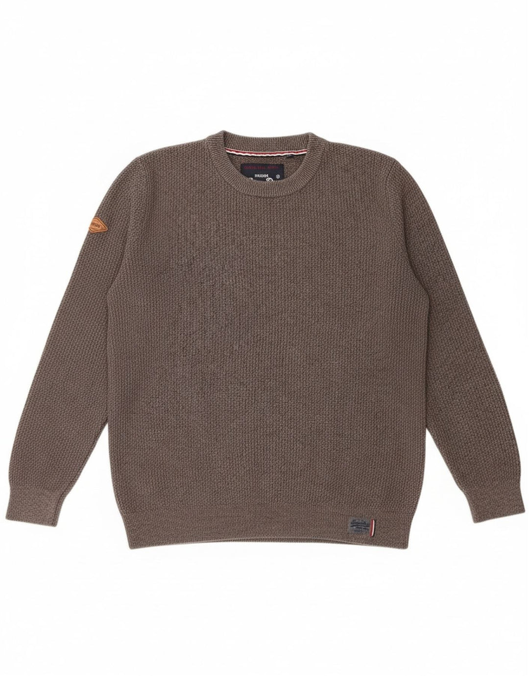 Superdry Herre sweater med rund hals 2XL grå bomuld