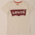 LEVI'S Boys Graphic T-Shirt Top 13-14 Years White Cotton Vintage Levi's and Second-Hand Levi's from Messina Hembry 