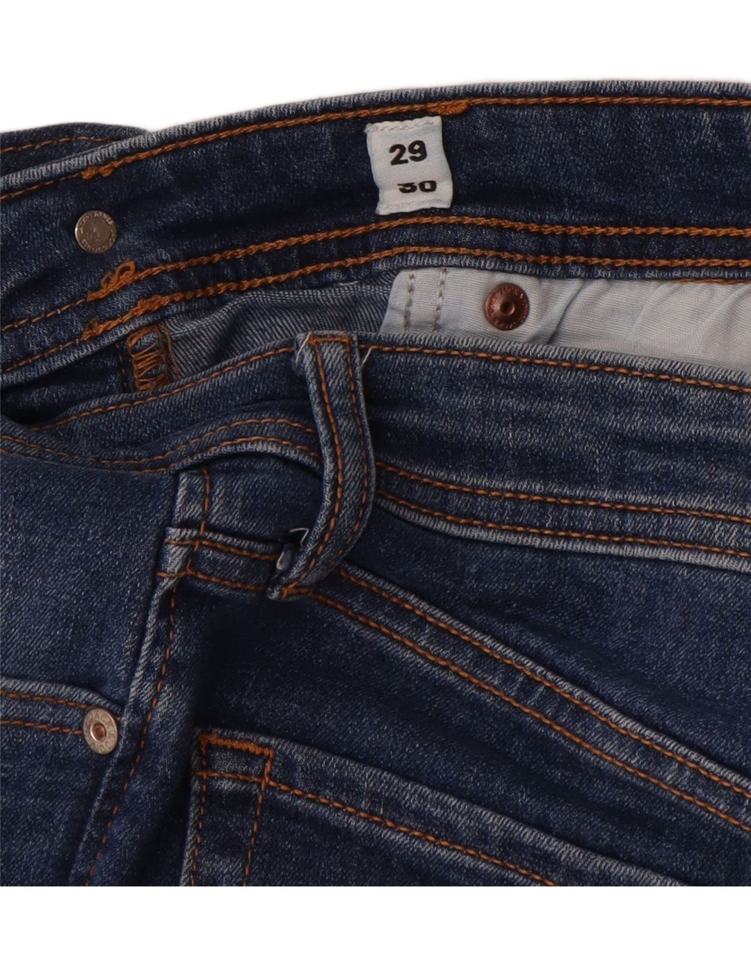 Jack & Jones Herre GLENN Slim Jeans W29 L30 Blå Bomuld