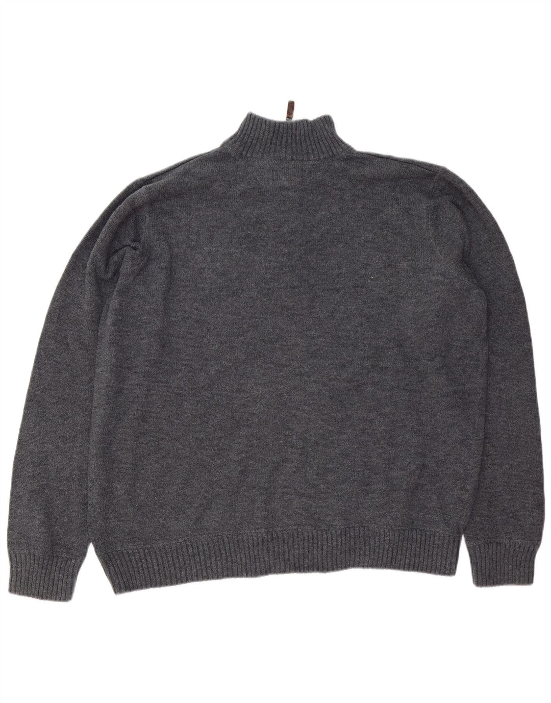 EDDIE BAUER Herre lynlås-hals sweater 2XL marineblå bomuld