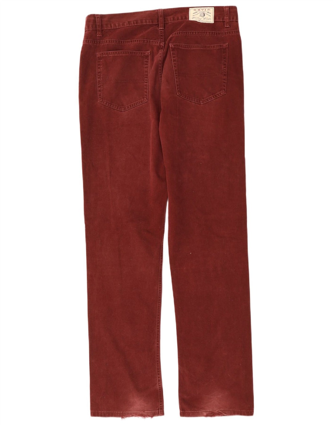 Orvis Slim Jeans til mænd W36 L33 Bourgogne bomuld