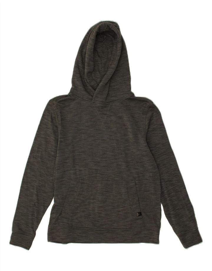 PRANA Womens Hoodie Jumper UK 14 Medium Grey Flecked Vintage Prana and Second-Hand Prana from Messina Hembry 