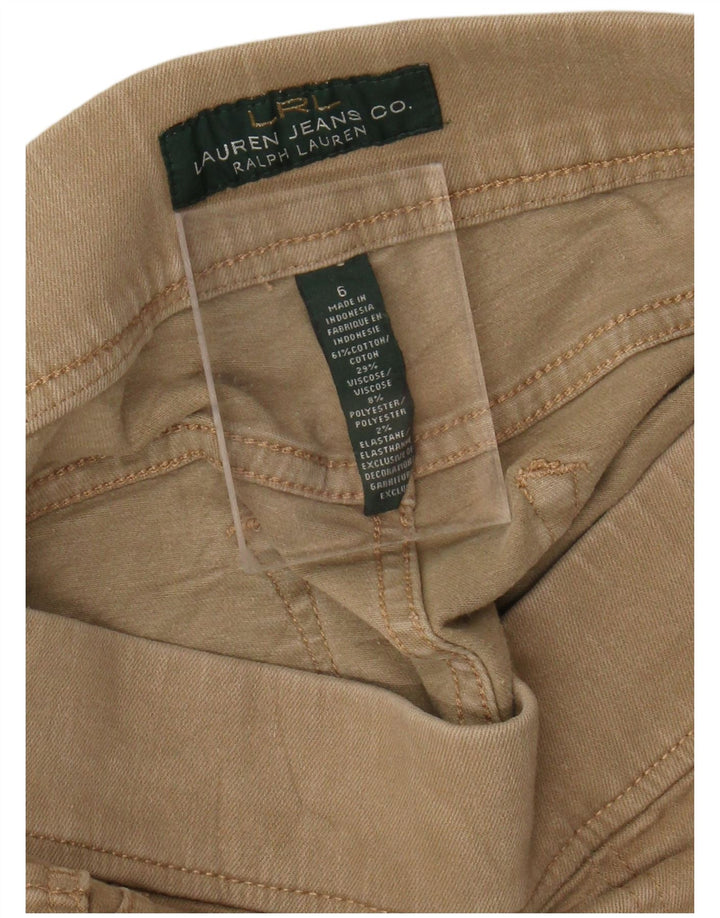 Ralph Lauren Dame Jegging Bukser US 6 Medium W28 L28 Beige Bomuld