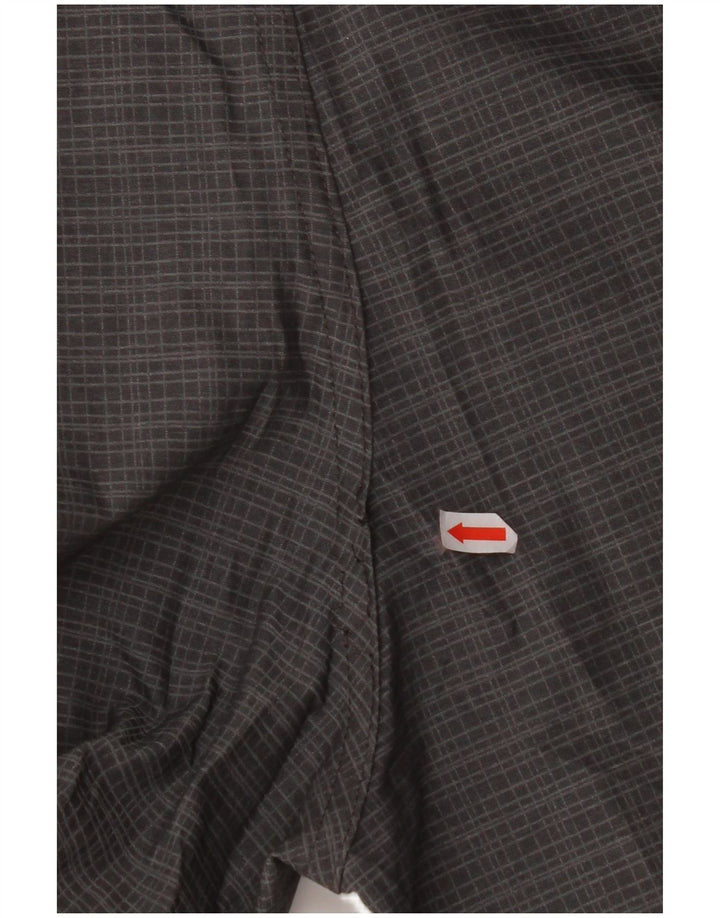 QUIKSILVER Chino Shorts til mænd W40 XL Grå ternet polyamid