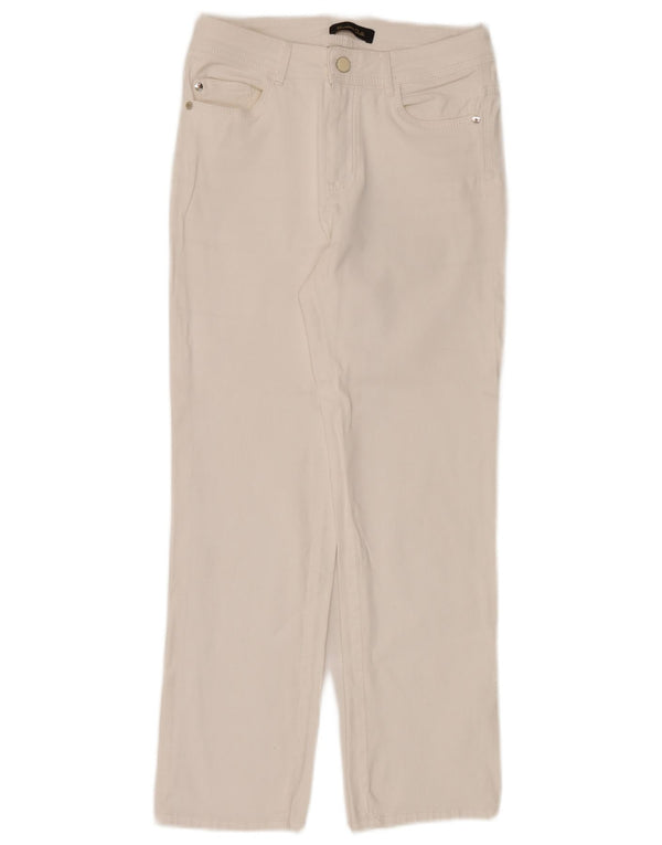 Massimo Dutti Dame Straight Jeans EU 36 XS W26 L26 Hvid