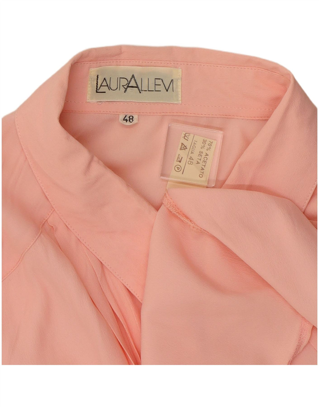 Vintage dameskjorte bluse IT 48 XL Pink Acetate