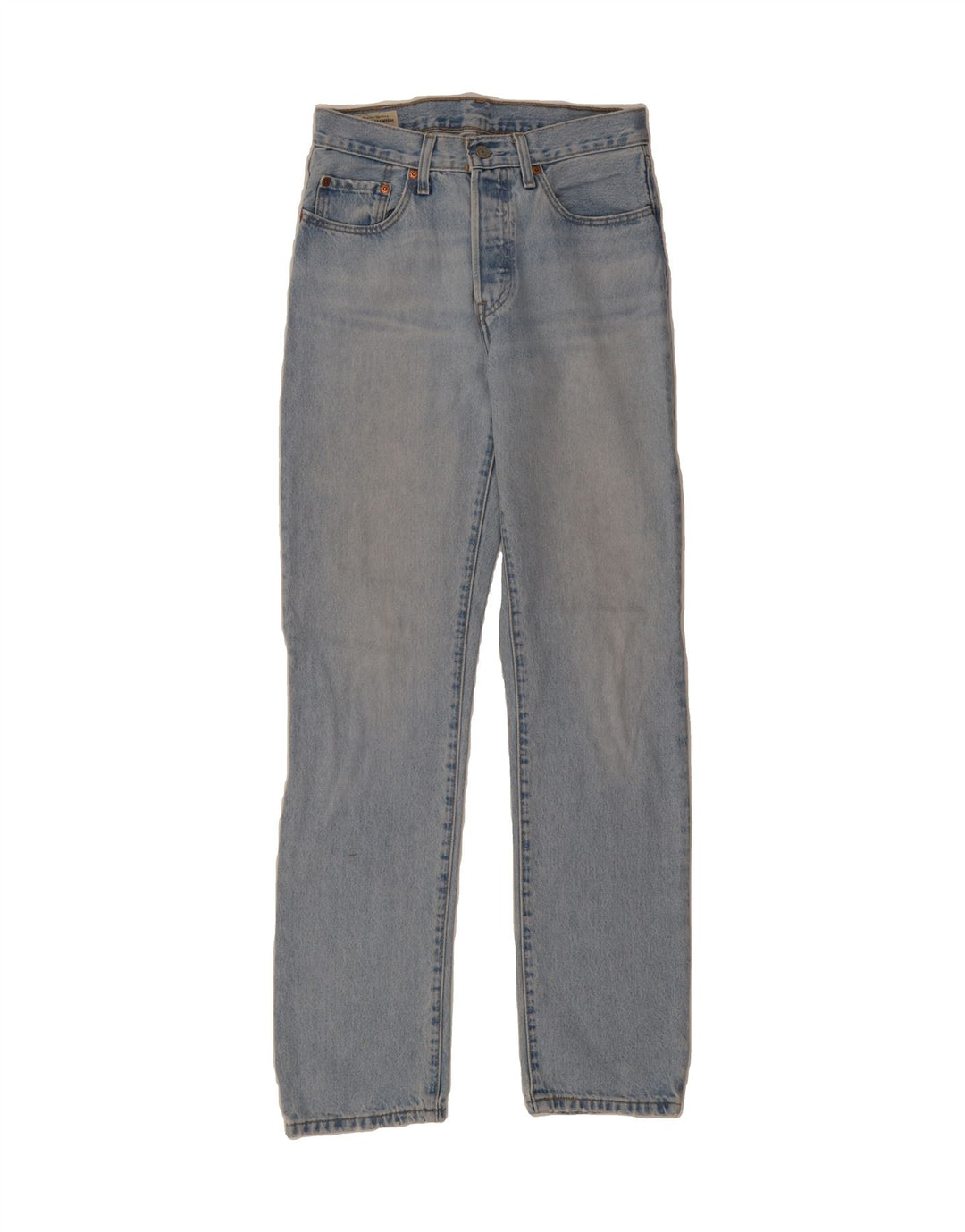 LEVI'S Womens 501 Straight Jeans W27 L32 Blue Cotton Vintage Levi's and Second-Hand Levi's from Messina Hembry 