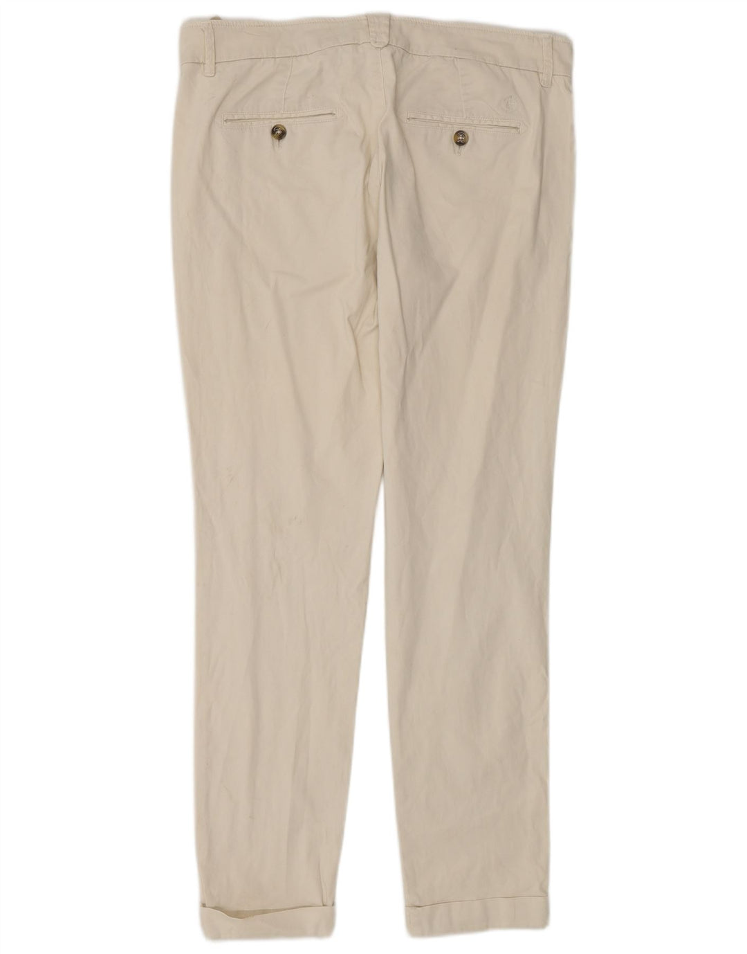 Massimo Dutti Dame Chino Bukser EU 40 Medium W30 L29 Off White