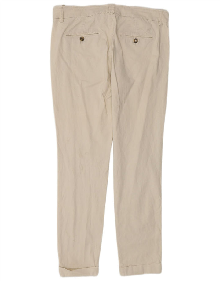 Massimo Dutti Dame Chino Bukser EU 40 Medium W30 L29 Off White