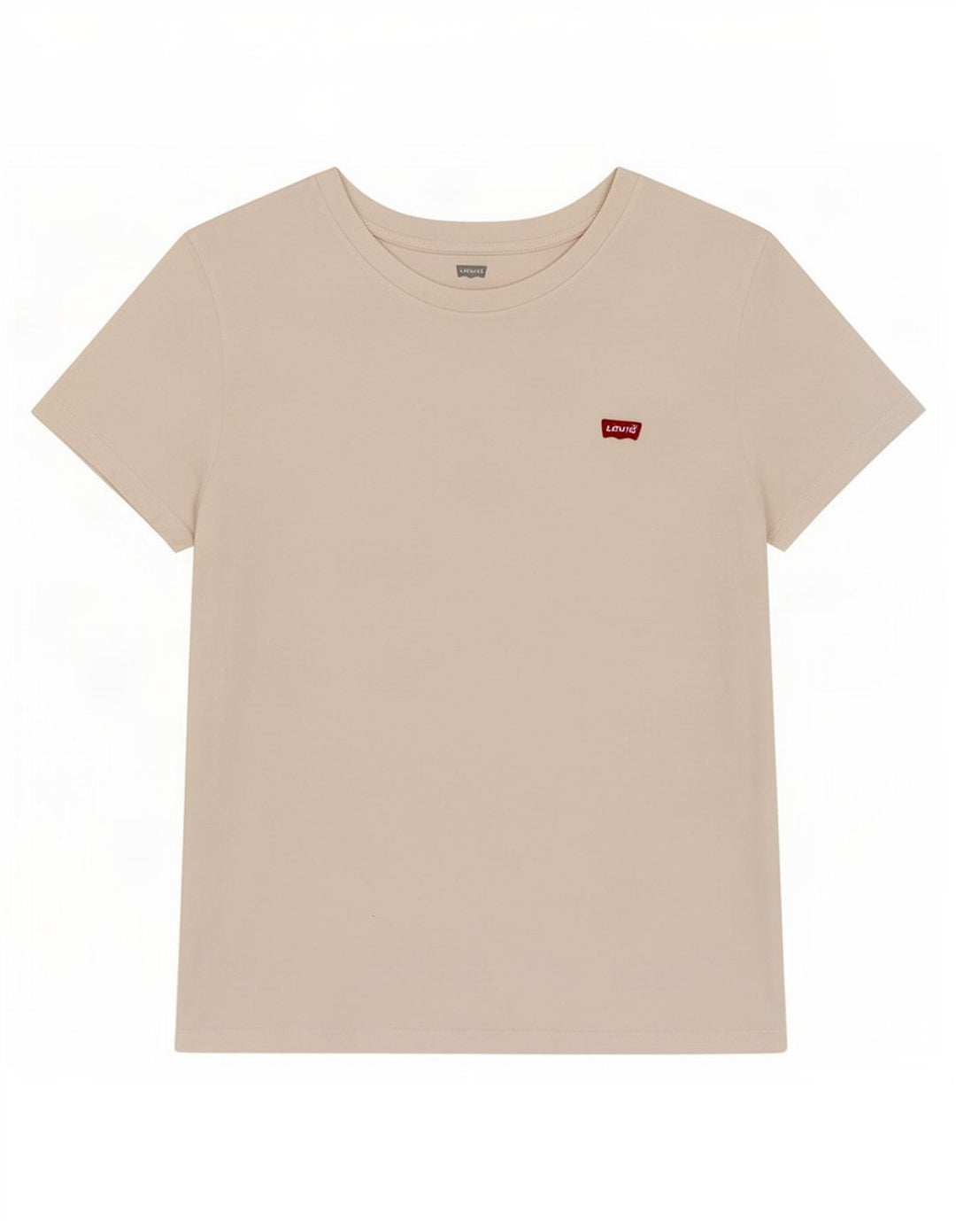 Levi's Dame T-Shirt Top UK 12 Medium Hvid Bomuld