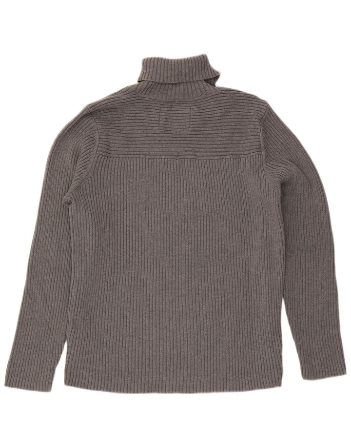 G-Star Herre grafisk rullehals sweater XL grå bomuld